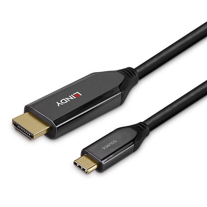 EAN 4002888433679 - Lindy 43367 adaptador de cable de vídeo 1 m USB Tipo C HDMI tipo A (Estándar) Negro imagen 5