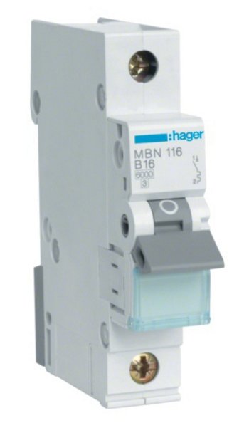 EAN 3250614310096 - Hager MBN116 corta circuito 1P imagen 1