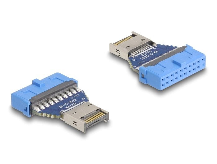 EAN 4043619671298 - DeLOCK 67129 cambiador de género para cable 19 pin USB USB Type-E Azul imagen 1