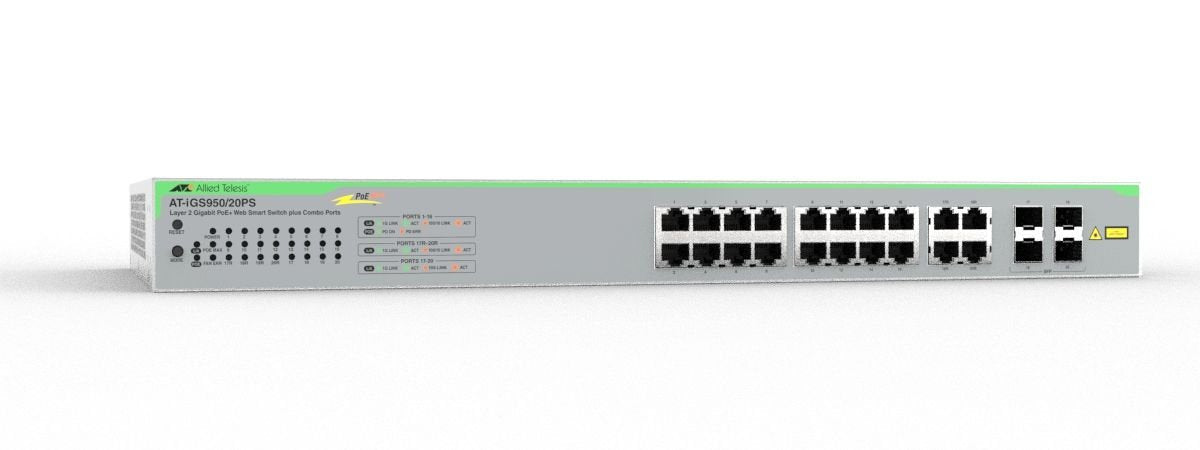 EAN 767035239538 - Allied Telesis iGS950/20PS Gestionado L2 Gigabit Ethernet (10/100/1000) Energía sobre Ethernet (PoE) Monta imagen 14