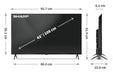 EAN 5905683272841 - Sharp 43HP5265E Televisor 109,2 cm (43") 4K Ultra HD Smart TV Wifi Negro imagen 9