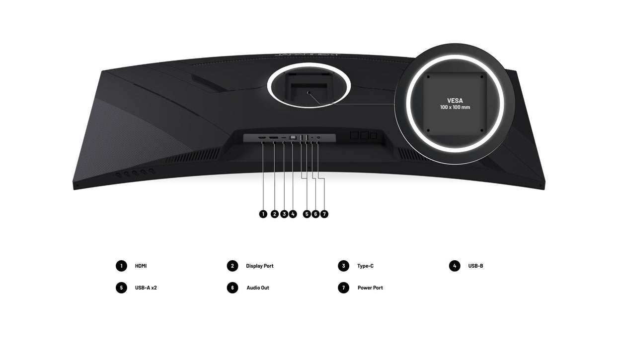 EAN 4589511171592 - JAPANNEXT JN-IPS375UWQHD+75F-C65W-HS pantalla para PC 95,2 cm (37.5") 3840 x 1600 Pixeles UltraWide Quad  imagen 2