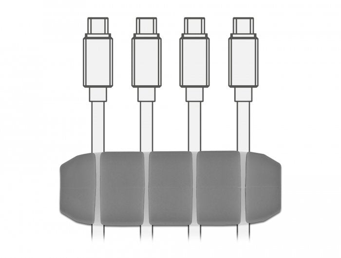 EAN 4043619183302 - DeLOCK 18330 organizador de cables Soporte para cables Gris, Blanco 1 pieza(s) imagen 3
