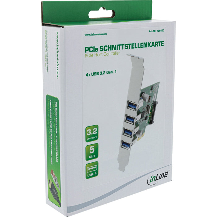 EAN 4043718217038 - InLine 76661C tarjeta y adaptador de interfaz Interno USB 3.2 Gen 1 (3.1 Gen 1) imagen 4