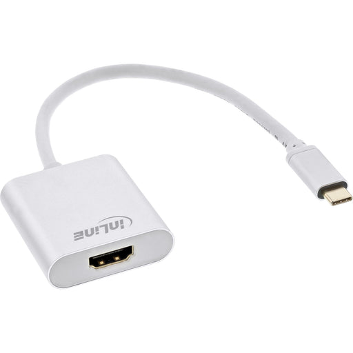 EAN 4043718271122 - InLine 64101S adaptador de cable de vídeo 0,2 m USB Tipo C HDMI Plata imagen 1