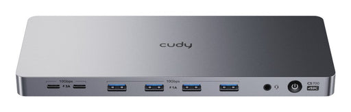 EAN 6971690793098 - Cudy CS700 base para portátil y replicador de puertos Acoplamiento USB 3.2 Gen 2 (3.1 Gen 2) Type-C Gris, imagen 1