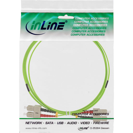 EAN 4043718272433 - InLine 83515Q Cable de fibra óptica e InfiniBand 15 m 2x SC Verde imagen 2