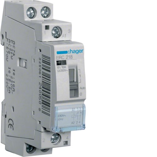 EAN 3250612400492 - Hager ERC218 alimentación del relé Gris 1 imagen 1