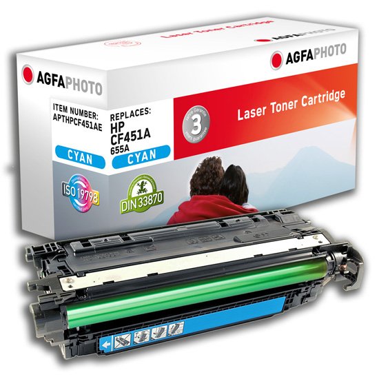 EAN 4250164857699 - AgfaPhoto APTHPCF451AE cartucho de tóner 1 pieza(s) Compatible Cian imagen 1