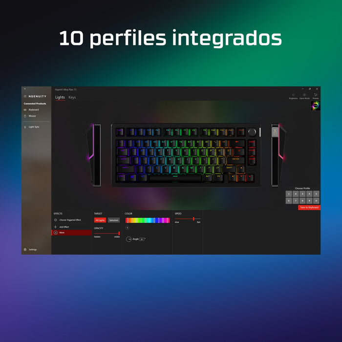 EAN 0197192334096 - HyperX Alloy Rise Gaming Keyboard 75 teclado Juego USB Negro imagen 6