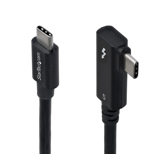 EAN 65030917490 - StarTech.com TBLT5MM80CM240WRA cable Thunderbolt 0,8 m 80 Gbit/s Negro imagen 1