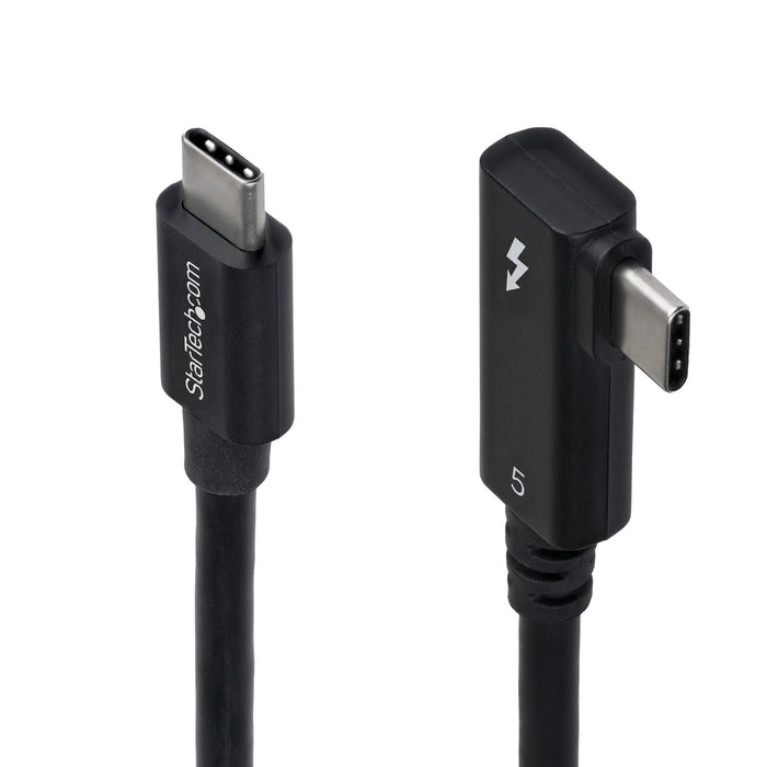 EAN 65030917490 - StarTech.com TBLT5MM80CM240WRA cable Thunderbolt 0,8 m 80 Gbit/s Negro imagen 1