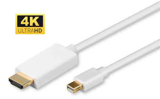 EAN 5704174123101 - Microconnect MDPHDMI3-4K adaptador de cable de vídeo 3 m Mini DisplayPort HDMI tipo A (Estándar) Blanco imagen 1
