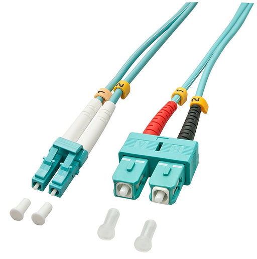 EAN 4002888463928 - Lindy 3.0m OM3 LC - SC Duplex Cable de fibra óptica e InfiniBand 3 m Turquesa imagen 1
