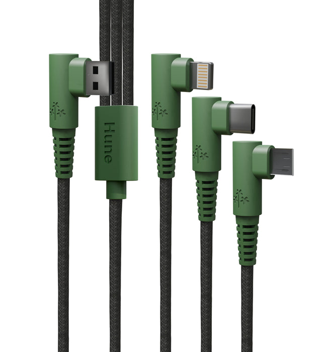 EAN 7798397480491 - Hune AT-ACC-CA-362 cable USB USB 2.0 1,2 m USB A USB C/Micro USB-A/Lightning Verde, Gris, Naranja imagen 1