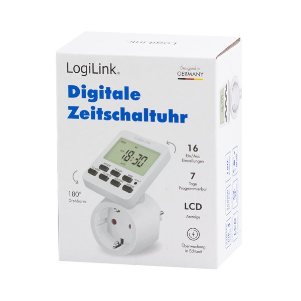 EAN 4052792070095 - LogiLink ET0014 contador eléctrico Blanco Programador eléctrico diario/semanal imagen 7