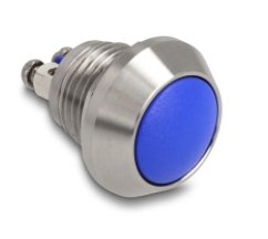 EAN 4043619220328 - DeLOCK 22032 interruptor eléctrico Interruptor pulsador 2P Azul imagen 1