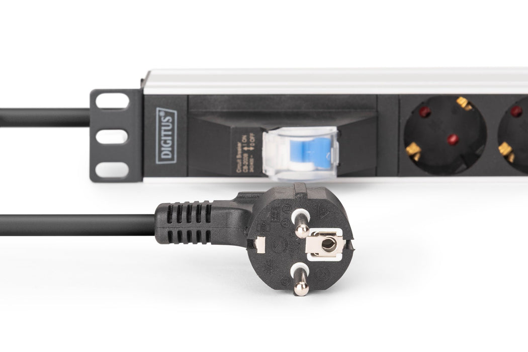EAN 4016032501664 - Digitus DN-95439 unidad de distribución de energía (PDU) 7 salidas AC 1U Negro, Plata imagen 3