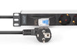 EAN 4016032501664 - Digitus DN-95439 unidad de distribución de energía (PDU) 7 salidas AC 1U Negro, Plata imagen 3
