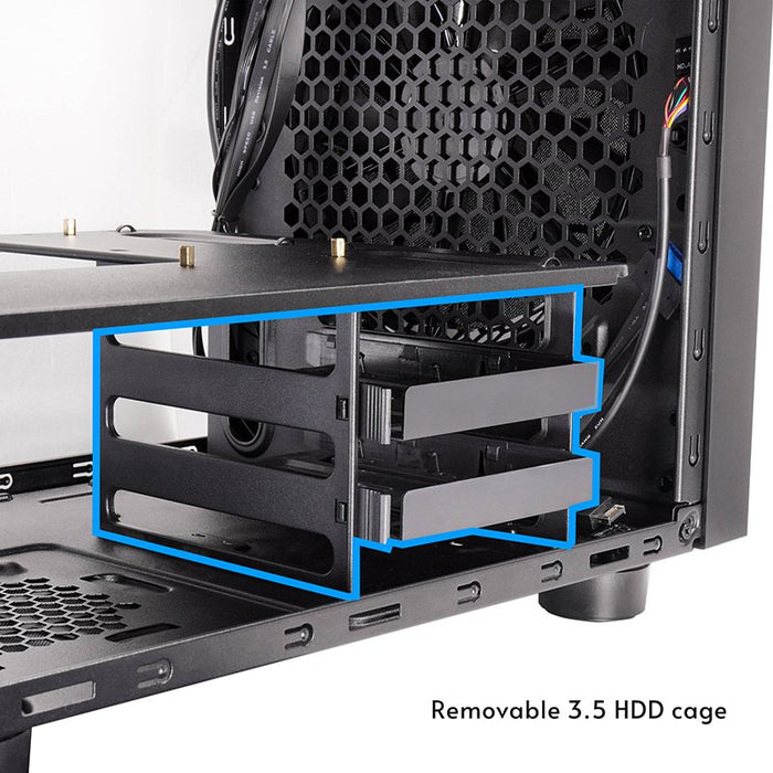 EAN 0753263079275 - Chieftec CI-03B-OP carcasa de ordenador Cubo Negro imagen 12