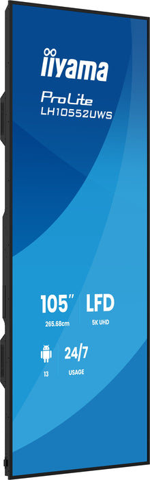 EAN 4948570128020 - iiyama LH10552UWS-B1AG pantalla de señalización Diseño de quiosco 2,66 m (104.6") Wifi 500 cd / m² UltraW imagen 4