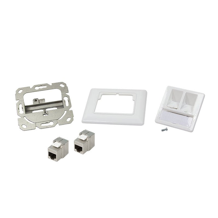 EAN 4052792053142 - LogiLink NK4023 placa de pared y cubierta de interruptor Blanco imagen 4