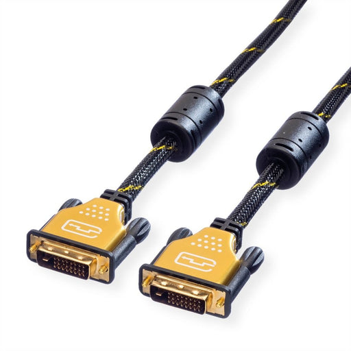 EAN 7611990194582 - ROLINE 11.04.5514 cable DVI 5 m DVI-D Negro, Oro imagen 1
