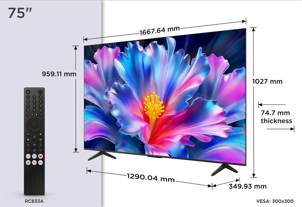 EAN 5901292531980 - TCL P6L 75P6L Televisor 190,5 cm (75") 4K Ultra HD Smart TV Wifi Negro 330 cd / m² imagen 4