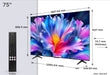 EAN 5901292531980 - TCL P6L 75P6L Televisor 190,5 cm (75") 4K Ultra HD Smart TV Wifi Negro 330 cd / m² imagen 4