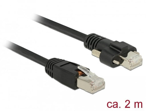 EAN 4043619856688 - DeLOCK 85668 cable de red Negro 2 m Cat6 S/FTP (S-STP) imagen 2