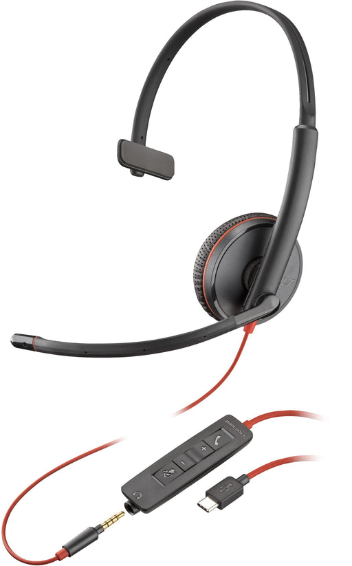 EAN 0197497213805 - HP Poly Blackwire C3215 Monaural Headset +Carry Case (Bulk) Alámbrico Diadema Oficina/Centro de llamadas  imagen 1