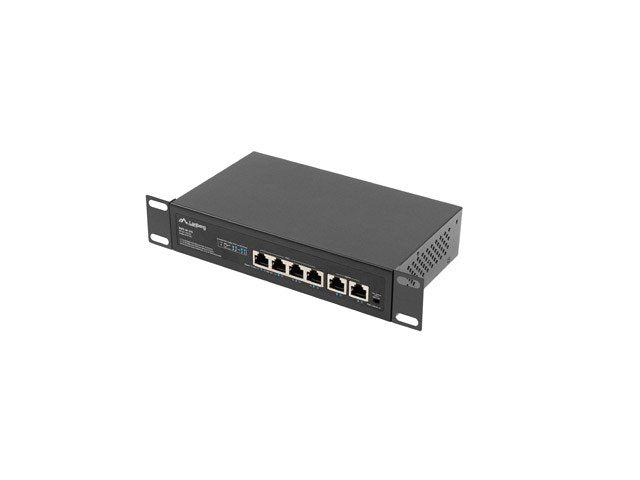 EAN 5901969428797 - Lanberg RSFE-4P-2FE-60 switch No administrado Fast Ethernet (10/100) Energía sobre Ethernet (PoE) 1U Negr imagen 3