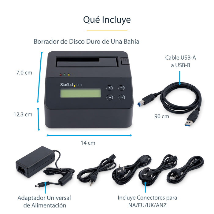 EAN 65030866835 - StarTech.com SDOCK1EU3P2 duplicador de datos y soporte Duplicador de HDD/ SSD (discos duros/unidades de est imagen 12