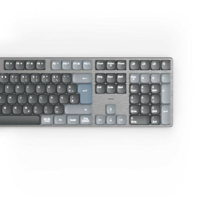 EAN 4047443520524 - Hama WK-800 teclado Hogar / Oficina Bluetooth QWERTZ Alemán Antracita, Negro, Azul imagen 1