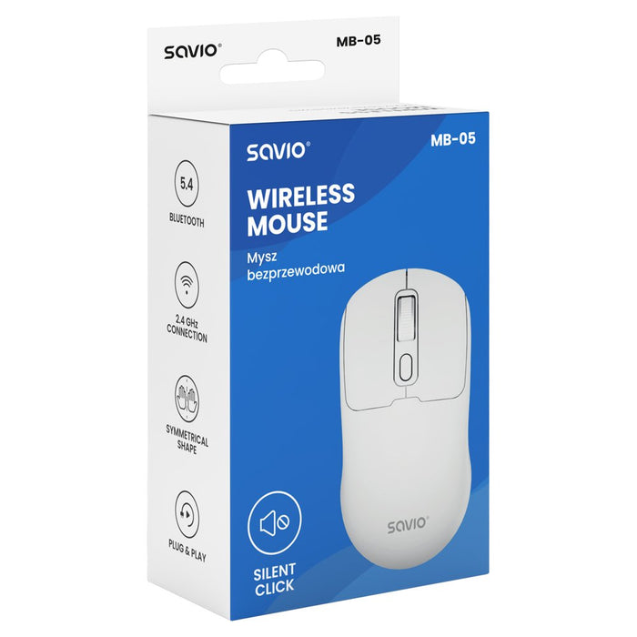 EAN 5905106070320 - Savio MB-05 ratón Universal Ambidextro Bluetooth 1600 DPI imagen 5