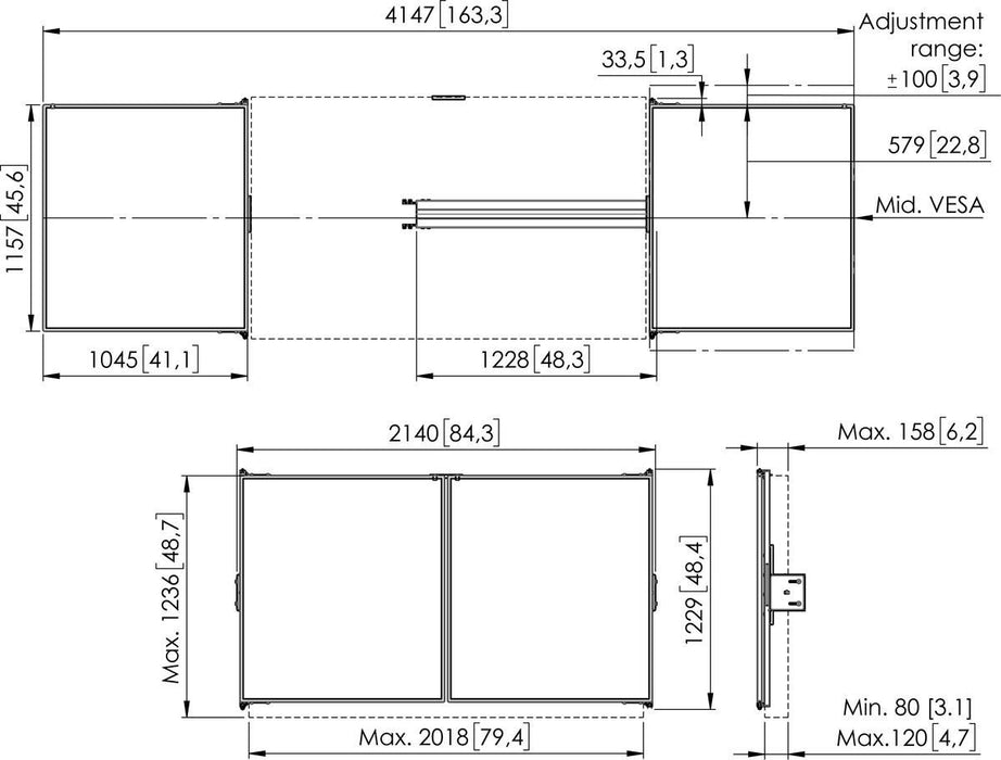 EAN 8712285410543 - Vogel's RISE WBS86 Blanco imagen 4
