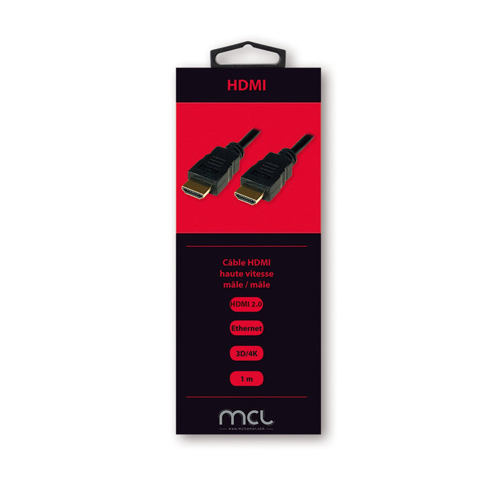 EAN 3700224719838 - MCL 1m HDMI-Ethernet cable HDMI HDMI tipo A (Estándar) Negro imagen 2