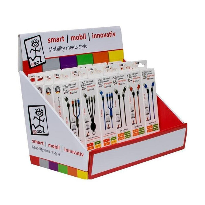 2go Thekendisplay Discokugel 12 Uds. Incl. 3 Adapter Je Kug.