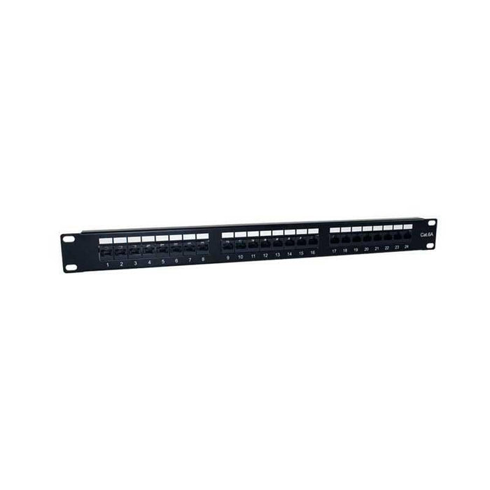 2lan Patch Panel 19" Cat6a 24 Puertos Utp