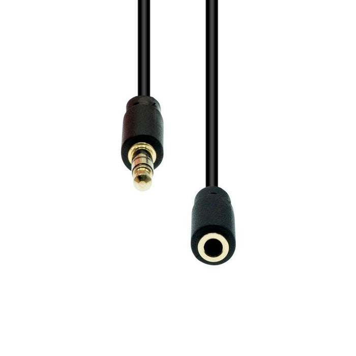 3-Pin Slim Extension Cable  Black 10m