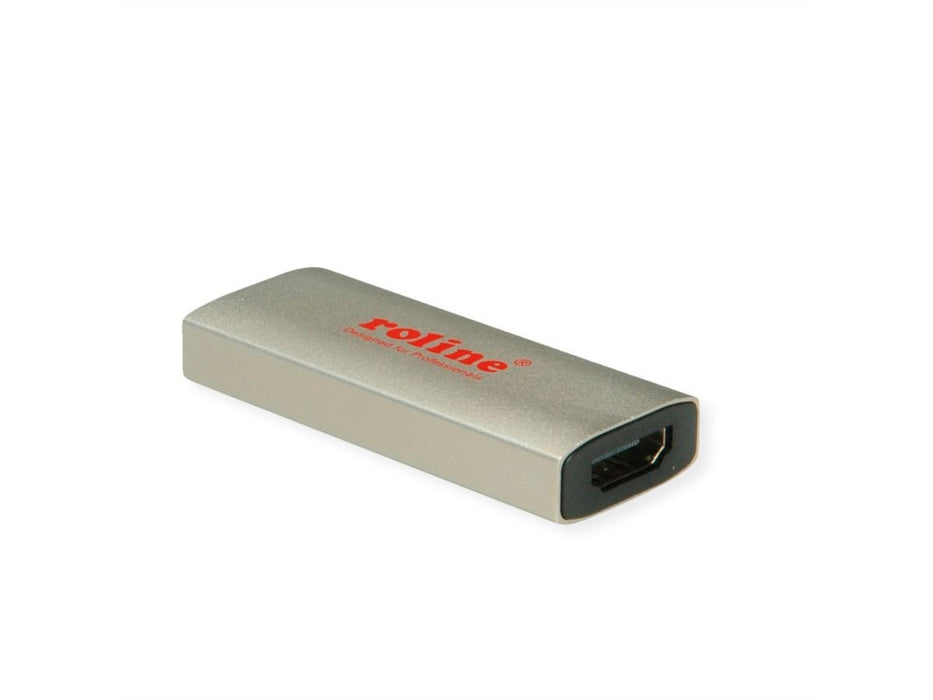 EAN 7630049632141 - ROLINE 14.01.3477 adaptador de cable de vídeo HDMI tipo A (Estándar) USB Tipo C Negro, Oro imagen 1