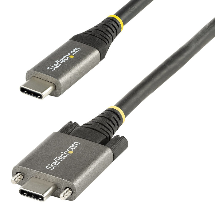 EAN 0065030892957 - StarTech.com USB31CCSLKV50CM cable USB USB 3.2 Gen 2 (3.1 Gen 2) 0,5 m USB C Gris, Negro imagen 1