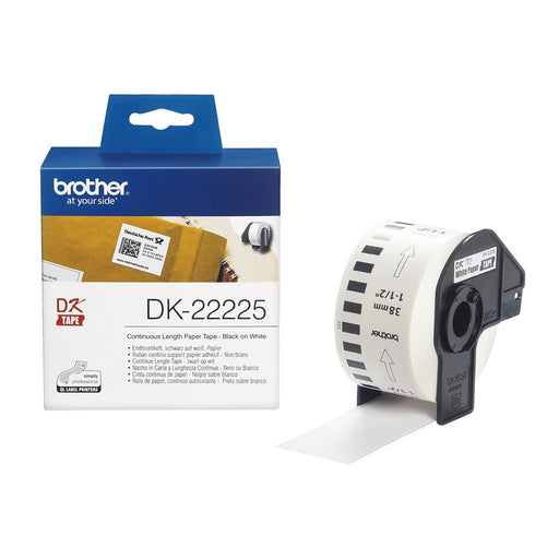 EAN 4977766667548 - Brother DK-22225 cinta para impresora de etiquetas Negro sobre blanco imagen 1