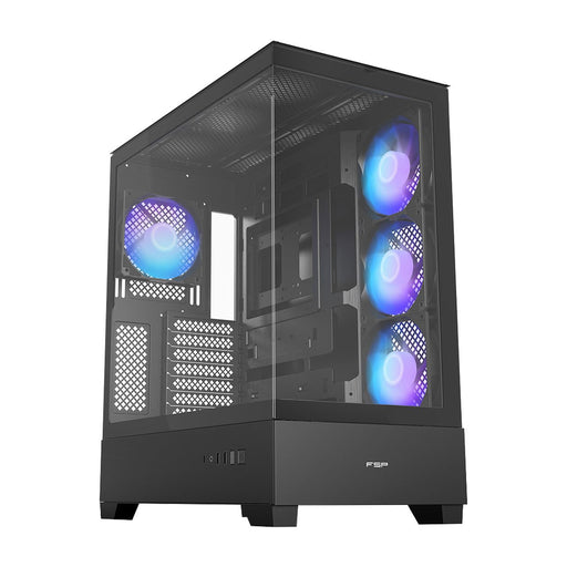 EAN 4711140483429 - FSP M370-BA Case Midi Tower mITX, mATX, ATX (BTF) Black ARGB imagen 1