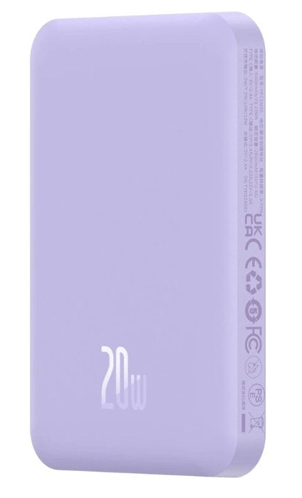 EAN 6932172636203 - Baseus P10022107513-00 batería externa 5000 mAh Cargador inalámbrico Púrpura imagen 1