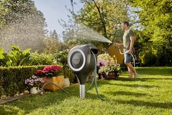 EAN 4078500052009 - Gardena RollUp Carrete de pie Automático Negro, Gris imagen 3