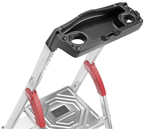 EAN 4007126024015 - Hailo L60 Escalera taburete Aluminio, Negro, Rojo imagen 2
