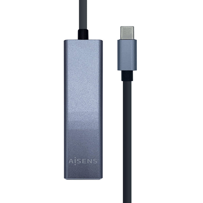 EAN 8436574704129 - AISENS A109-0396 hub de interfaz USB 3.2 Gen 1 (3.1 Gen 1) Type-C Gris imagen 1