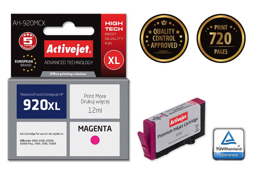 EAN 5901452158866 - Activejet AH-920MCX cartucho de tinta 1 pieza(s) Compatible Alto rendimiento (XL) Magenta imagen 1