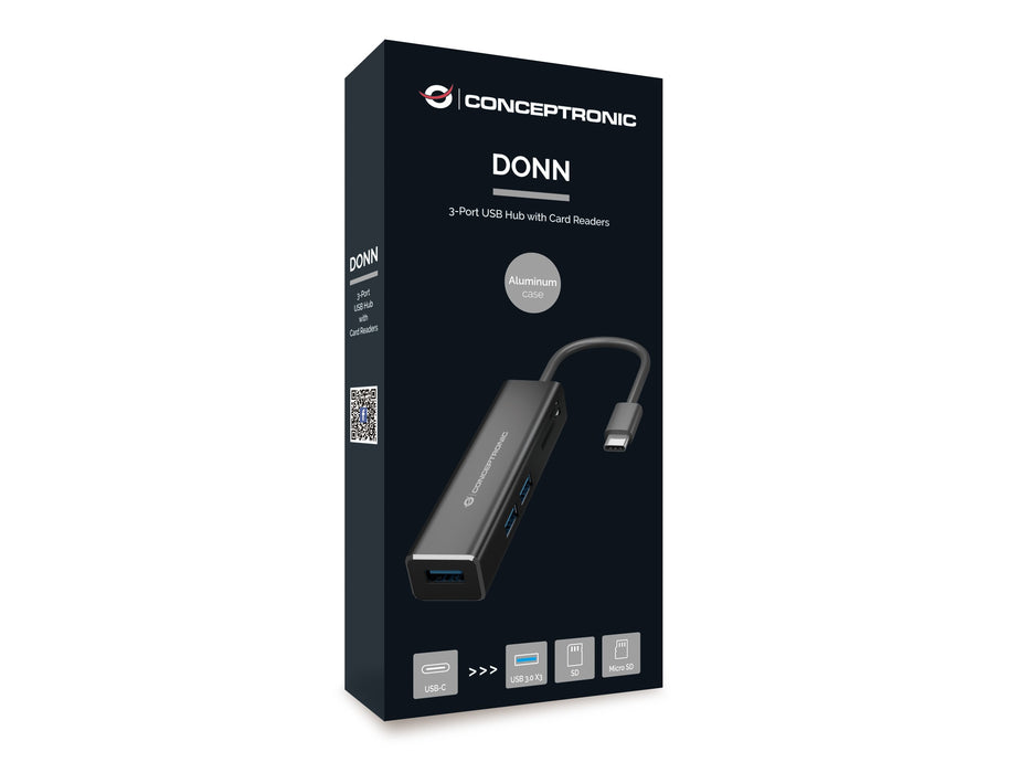 EAN 4015867224038 - Conceptronic DONN08B base para portátil y replicador de puertos USB 3.2 Gen 1 (3.1 Gen 1) Type-C Negro imagen 8
